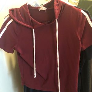 Burgundy shirt